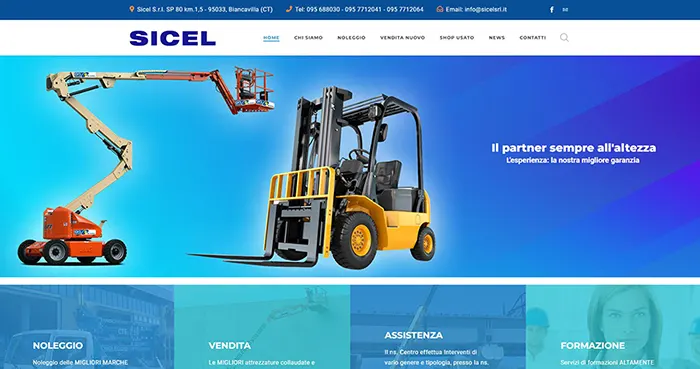 home page sito Sicel